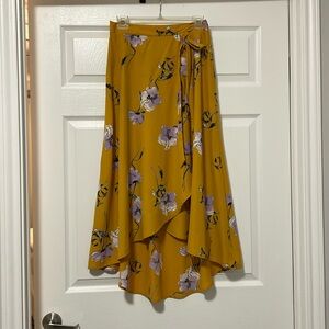 Le Lis Golda Faux Wrap midi skirt